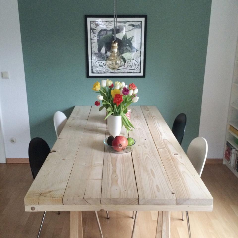 DIY Projekt Ein Tisch aus Bau len